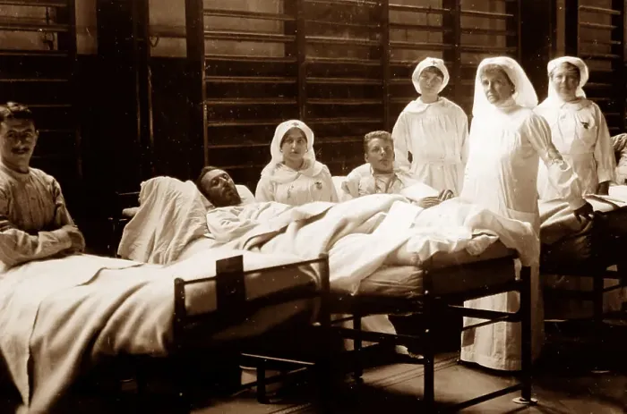 Framed Print : A Military hospital in Antwerp, Belgium during WW1 Framed Print : A Military hospital in Antwerp, Belgium during WW1