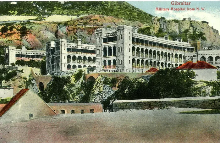 Framed Print : Military Hospital from North West, Gibraltar Framed Print : Military Hospital from North West, Gibraltar