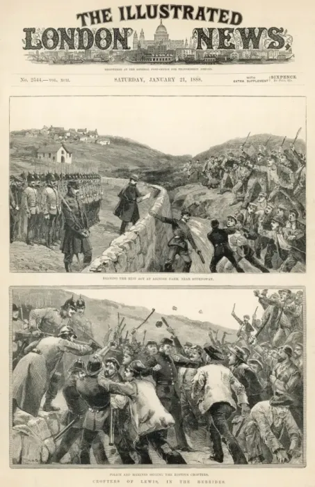 Framed Print : Military intervention on Lewis, 1887 Framed Print : Military intervention on Lewis, 1887
