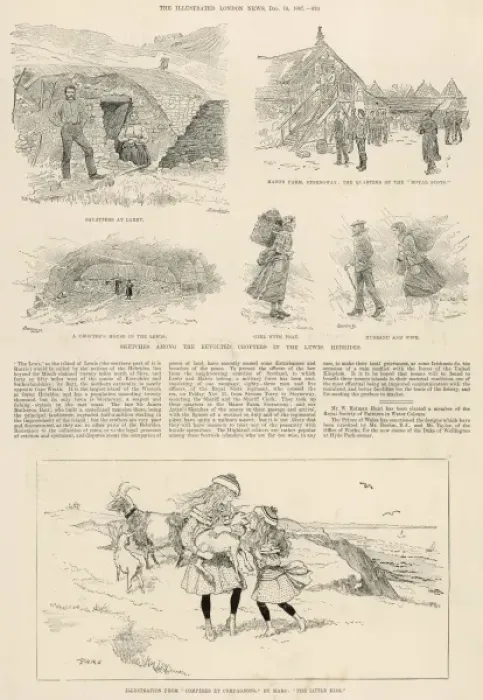 Framed Print : Military intervention on Lewis, 1887 Framed Print : Military intervention on Lewis, 1887