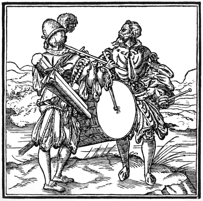 Framed Print : Military musicians - fife and drum Framed Print : Military musicians - fife and drum