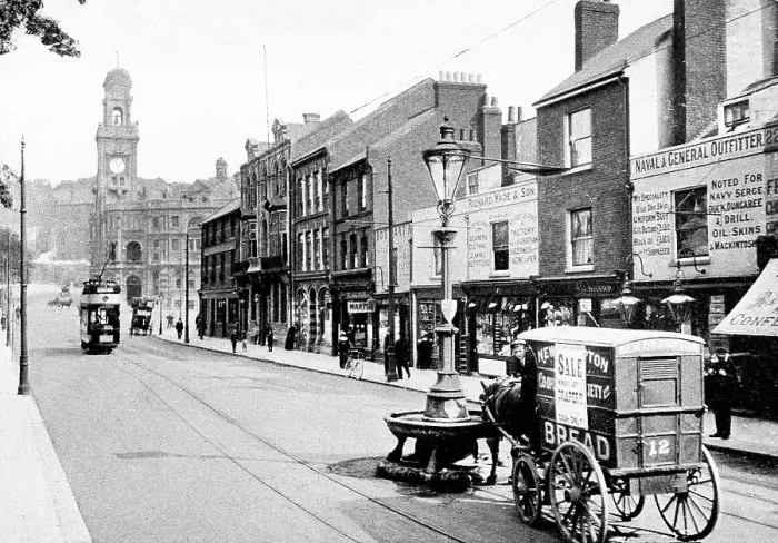 Framed Print : Military Street, Chatham early 1900's Framed Print : Military Street, Chatham early 1900's