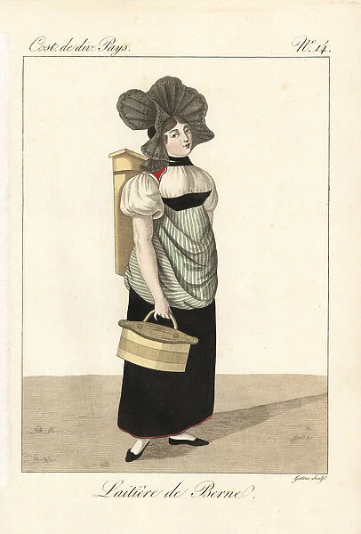 Milkmaid of Bern, Switzerland, 19th century