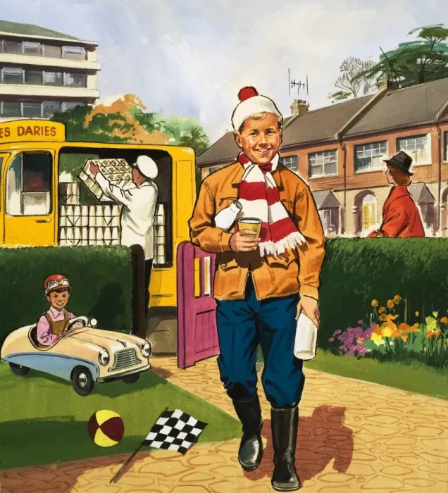 Framed Print : Milkman. People You See. Milkman. From Teddy Bear (5 December 1964) Framed Print : Milkman. People You See. Milkman. From Teddy Bear (5 December 1964)