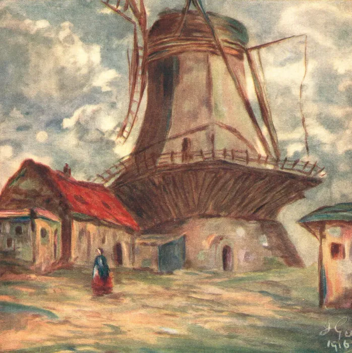 Framed Print : The Mill, Volendam Framed Print : The Mill, Volendam