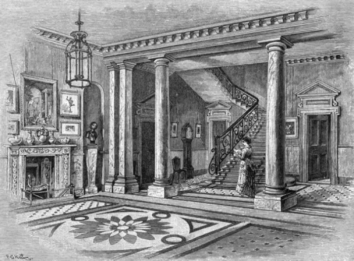 Framed Print : Millaiss Entrance Hall Framed Print : Millaiss Entrance Hall