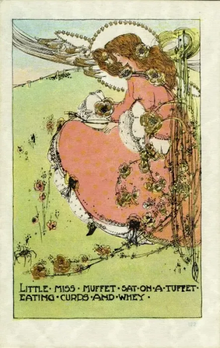 Framed Print : Millar & Lang. Little Miss Muffett. Jessie King. 1904. jpg Framed Print : Millar & Lang. Little Miss Muffett. Jessie King. 1904. jpg