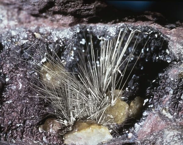 Millerite comprises of (nickel sulphide) and is characterized by hair-like