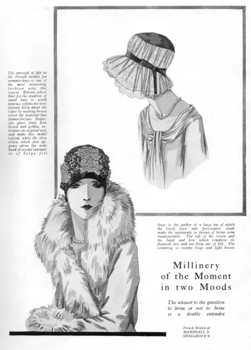 Framed Print : Millinery Moods, 1927 Framed Print : Millinery Moods, 1927