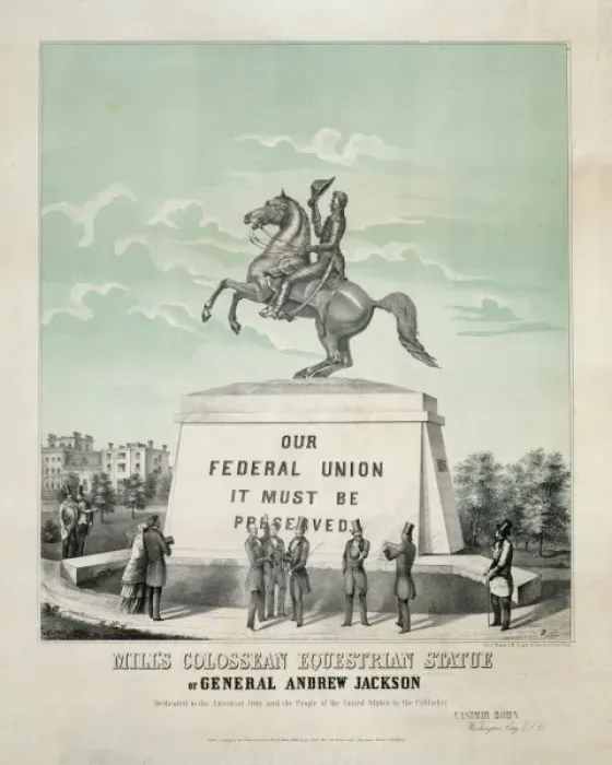 Framed Print : Mills colossean equestrian statue of general Andrew Jackson Framed Print : Mills colossean equestrian statue of general Andrew Jackson