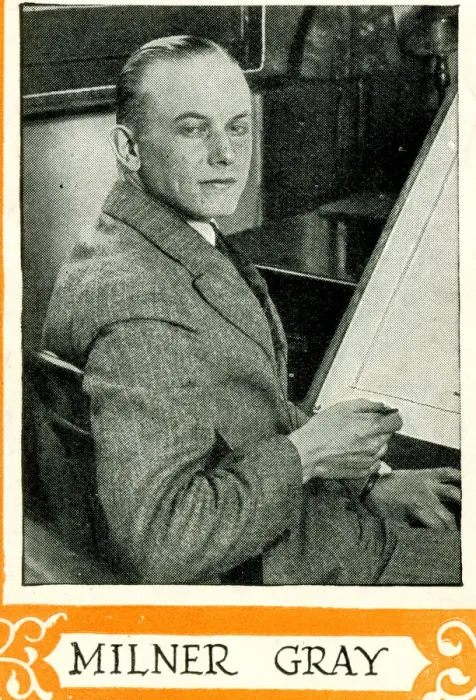 Framed Print : Milner Gray, artist and illustrator Date: circa 1930 Framed Print : Milner Gray, artist and illustrator Date: circa 1930