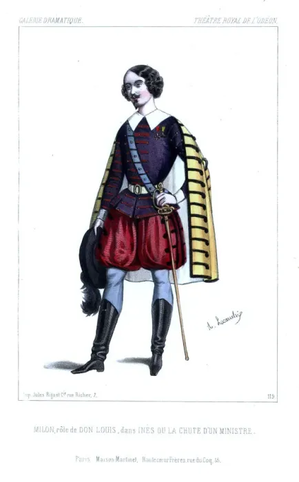 Framed Print : Milon as Don Luis in Ines, ou La Chute d un Ministre, 1845 Framed Print : Milon as Don Luis in Ines, ou La Chute d un Ministre, 1845