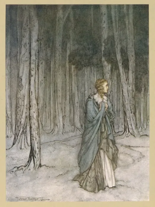 Framed Print : Milton / Comus / Lady Enters Framed Print : Milton / Comus / Lady Enters