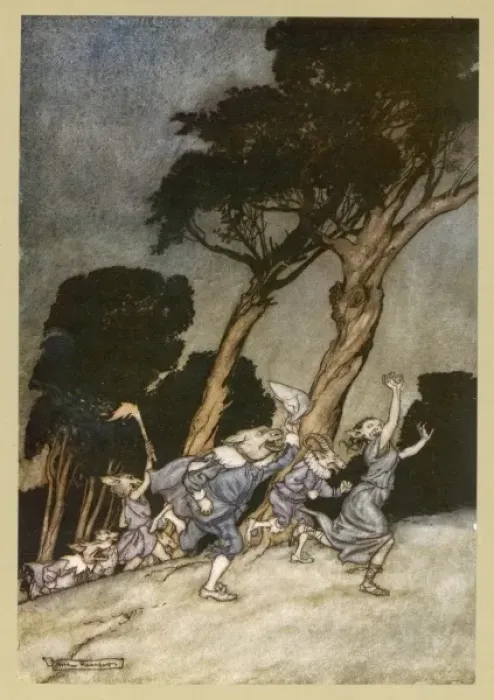 Framed Print : Milton / Comus by Rackham Framed Print : Milton / Comus by Rackham