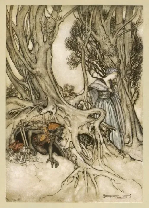 Framed Print : Milton / Comus by Rackham Framed Print : Milton / Comus by Rackham