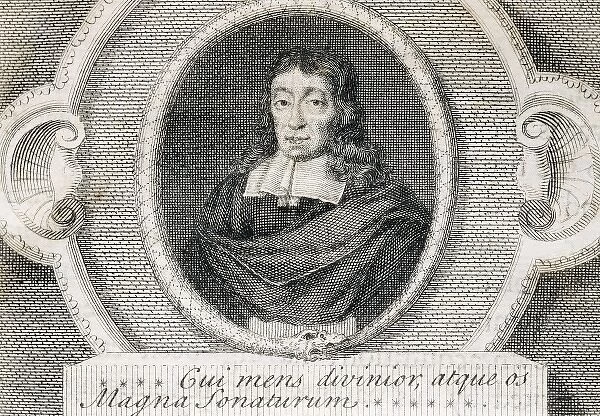 MILTON, John (1608-1674). British poet. Engraving
