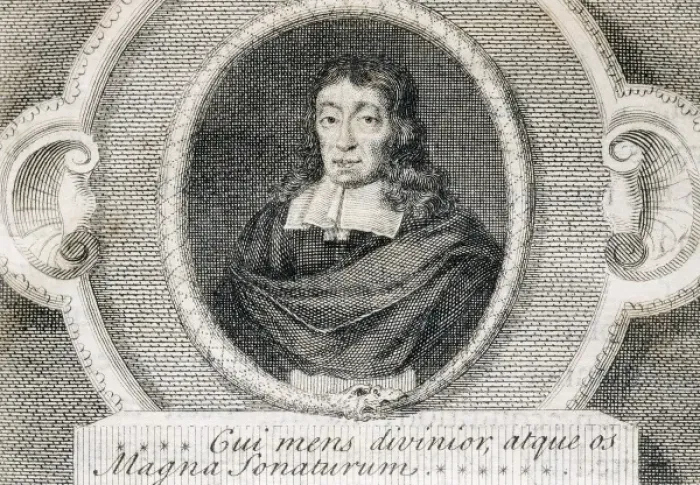 Framed Print : MILTON, John (1608-1674). British poet. Engraving Framed Print : MILTON, John (1608-1674). British poet. Engraving