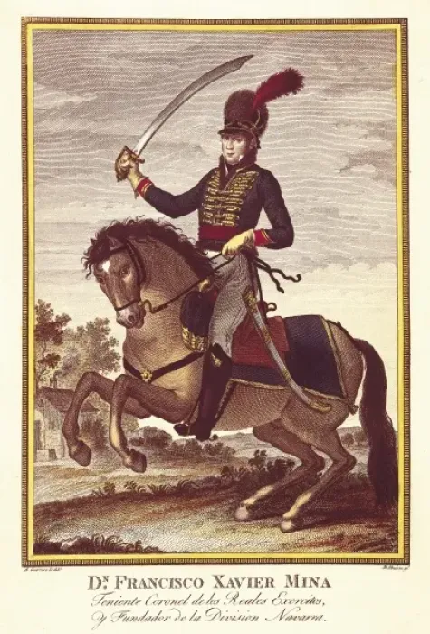 Framed Print : MINA, Francisco Javier (1789-1817). Spanish army Framed Print : MINA, Francisco Javier (1789-1817). Spanish army