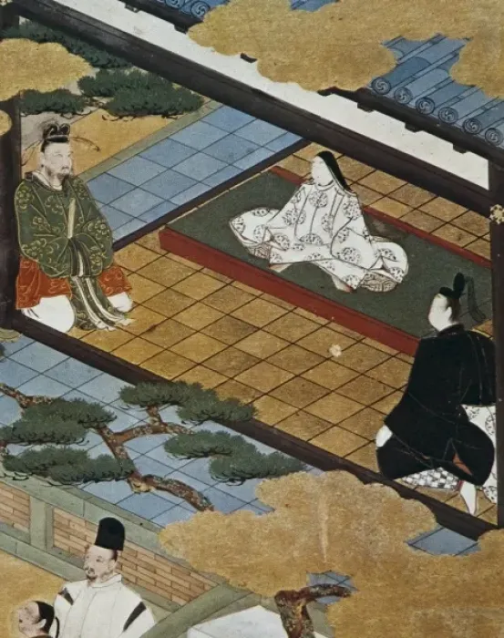 Framed Print : Minaiture of the Genji Monogatari, stories of Framed Print : Minaiture of the Genji Monogatari, stories of