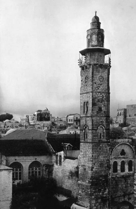 Framed Print : Minaret, Mosque of Omar, Jerusalem Framed Print : Minaret, Mosque of Omar, Jerusalem