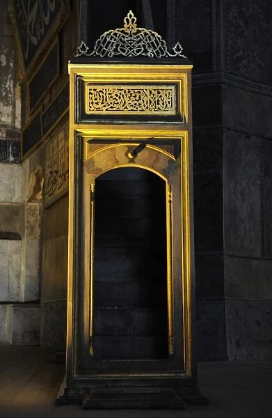 Minbar of Hagia Sophia. Istanbul
