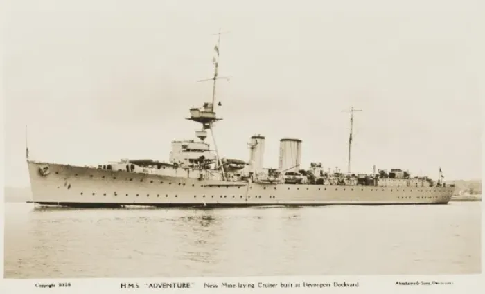 Framed Print : Mine-laying Cruiser, the H. M. S. Adventure Framed Print : Mine-laying Cruiser, the H. M. S. Adventure