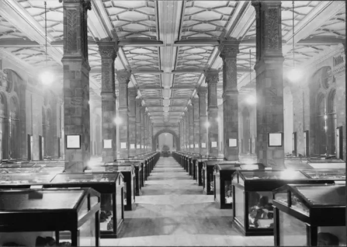 Framed Print : Mineral Gallery, 1923 Framed Print : Mineral Gallery, 1923