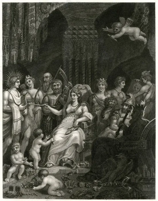 Framed Print : MINERALOGY ALLEGORISED Framed Print : MINERALOGY ALLEGORISED