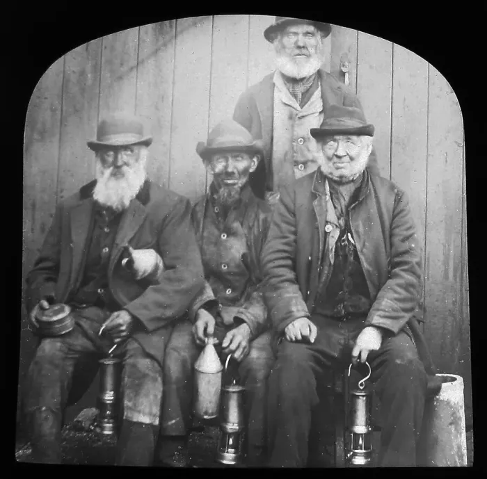 Framed Print : Miners, Aberdare Valley Framed Print : Miners, Aberdare Valley