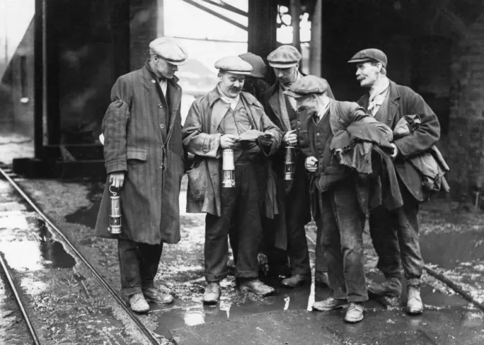Framed Print : Miners & Lamps Framed Print : Miners & Lamps