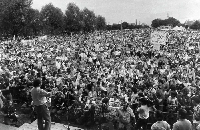 Framed Print : Miners wives rally 1984 Framed Print : Miners wives rally 1984