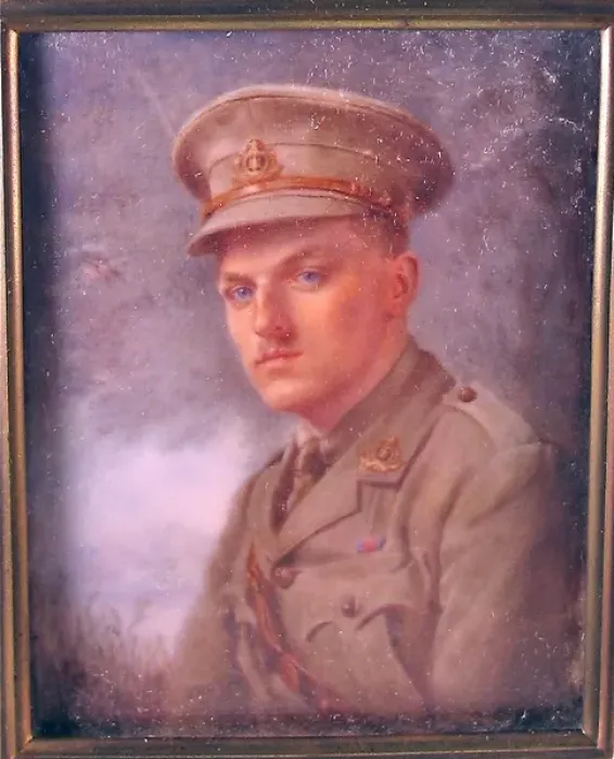 Framed Print : Miniature portrait of an Officer of the Suffolk Regiment Framed Print : Miniature portrait of an Officer of the Suffolk Regiment