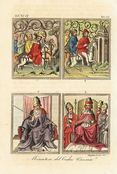 Miniatures from the Golden Bull, 1365