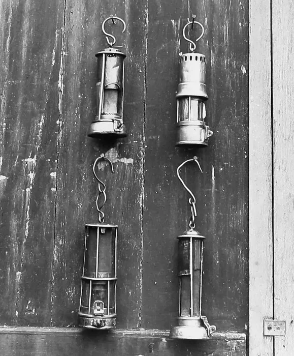 Framed Print : Mining safety lamps Framed Print : Mining safety lamps