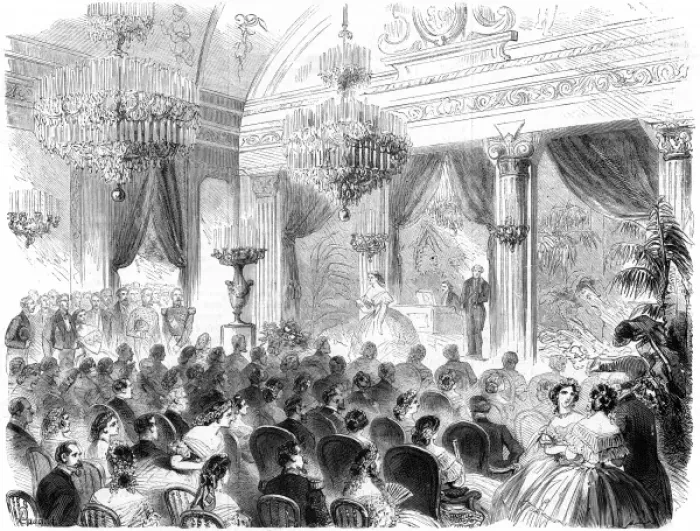 Framed Print : Ministry of Justice Concert, Paris 1862 Framed Print : Ministry of Justice Concert, Paris 1862
