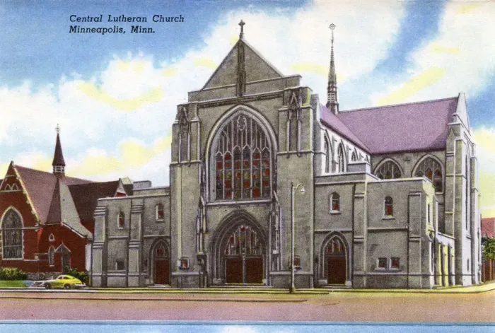 Framed Print : Minneapolis, Minnesota, USA - Central Lutheran Church Framed Print : Minneapolis, Minnesota, USA - Central Lutheran Church