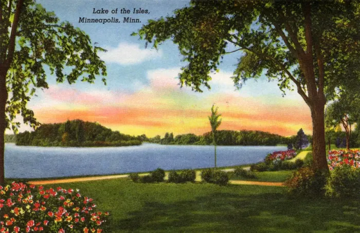 Framed Print : Minneapolis, Minnesota, USA - Lake of the Isles Framed Print : Minneapolis, Minnesota, USA - Lake of the Isles