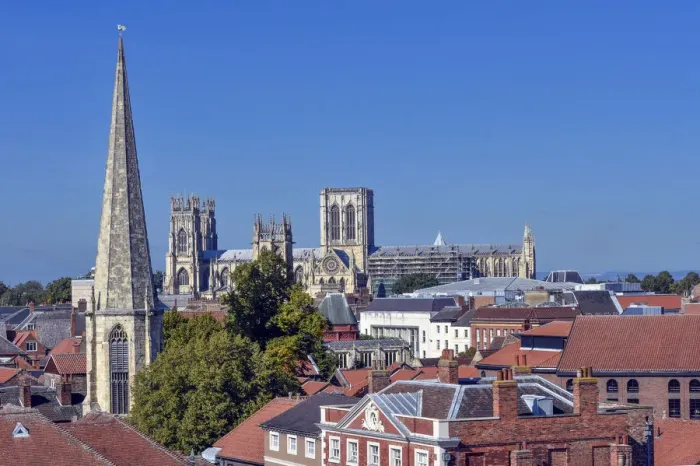 Framed Print : Minster and Rooftops, York Framed Print : Minster and Rooftops, York