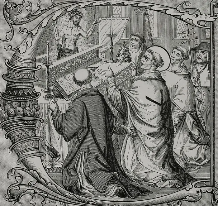 Framed Print : The Miraculous Mass of Saint Gregory the Great Framed Print : The Miraculous Mass of Saint Gregory the Great