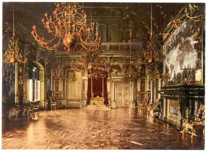 Framed Print : Miramar, throne room, Istria, Austro-Hungary Framed Print : Miramar, throne room, Istria, Austro-Hungary