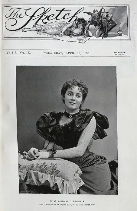 Framed Print : Miriam Clements, actress, studio portrait in corseted gown Framed Print : Miriam Clements, actress, studio portrait in corseted gown