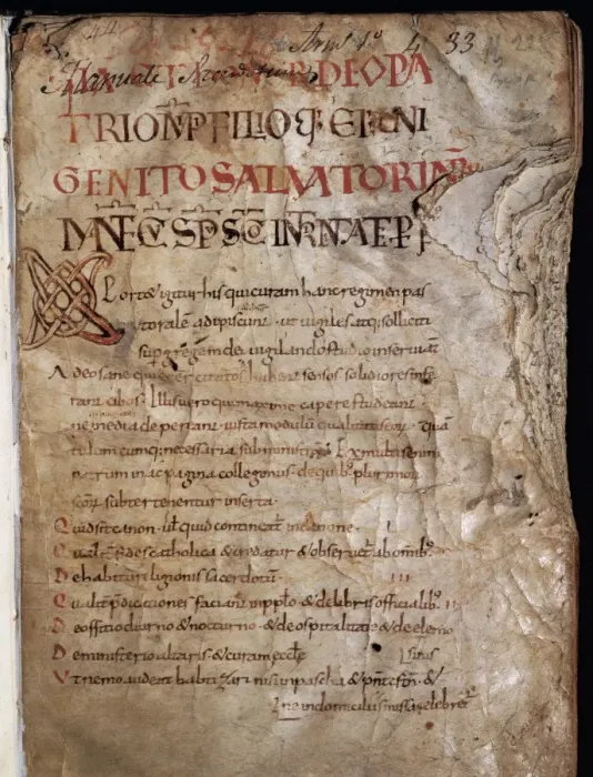 Framed Print : Miscellaneous Codex. 11th century. Detail Framed Print : Miscellaneous Codex. 11th century. Detail