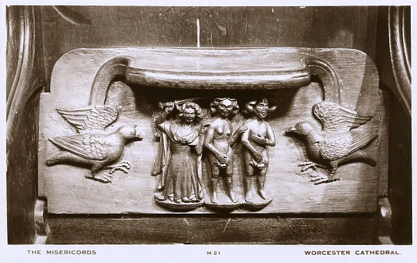 Misericords - Worcester Cathedral, Worcester, Worcestershire