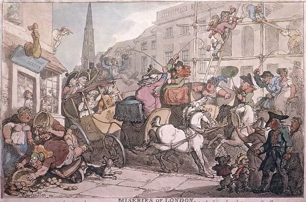 Miseries of London by Rowlandson