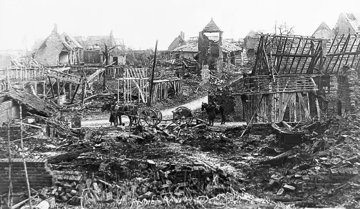 Framed Print : Misery Village France WW1 Framed Print : Misery Village France WW1