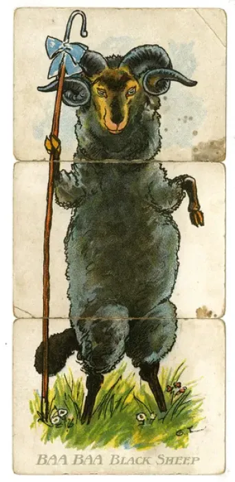 Framed Print : Misfitz - Baa Baa Black Sheep Framed Print : Misfitz - Baa Baa Black Sheep