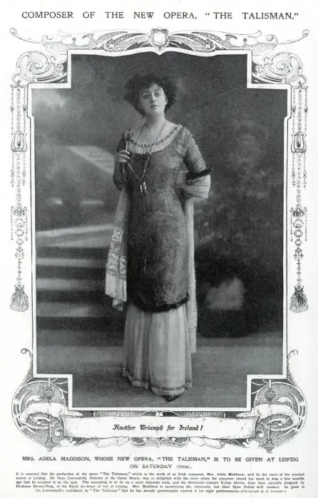 Framed Print : Miss Adela Maddison, composer of new opera Framed Print : Miss Adela Maddison, composer of new opera