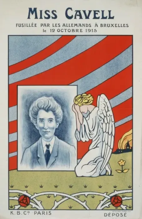 Framed Print : Miss Cavell fusillee par les Allemands e Bruxelles le 12 oct Framed Print : Miss Cavell fusillee par les Allemands e Bruxelles le 12 oct