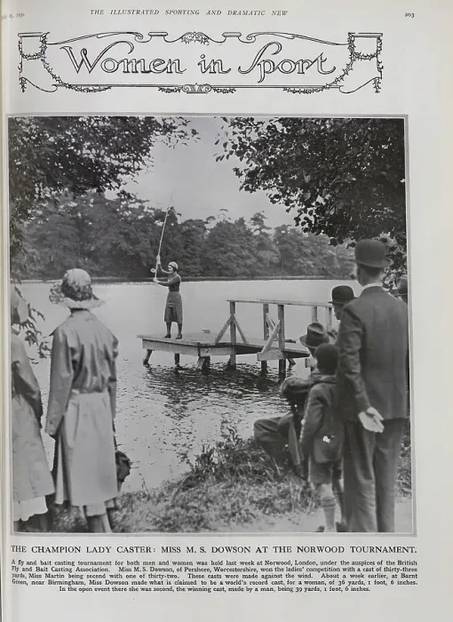 Framed Print : Miss Dowson, Angler Framed Print : Miss Dowson, Angler