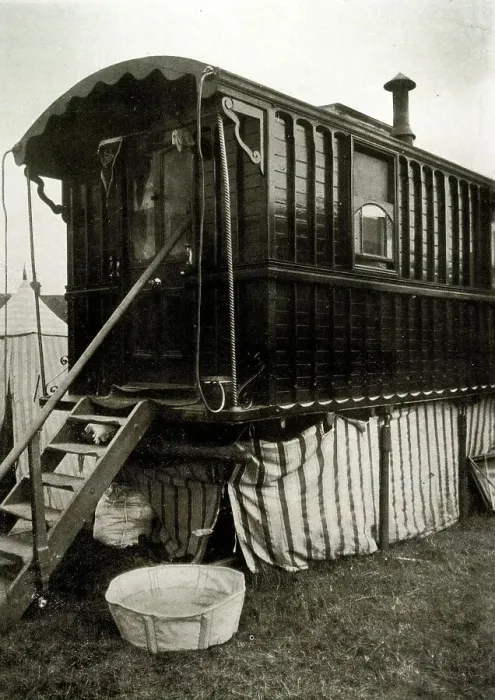 Framed Print : Miss E F Hamilton's Van with sleeping chamber beneath Framed Print : Miss E F Hamilton's Van with sleeping chamber beneath